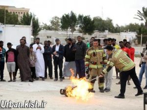 ارتقای سطح ایمنی کارکنان بندر صیادی کیش با برگزاری دوره آموزشی اطفای حریق