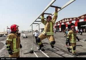 فرودگاه کیش قهرمان مسابقات ورزشی آتش نشانان فرودگاه‌های کشور