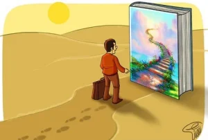 فرزندم،  با کسی دوست شو که بوی *کتاب* بدهد.