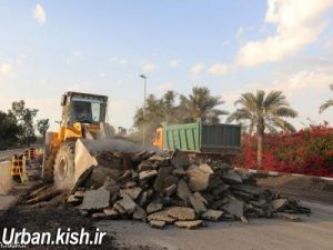 پیشرفت چشمگیر پروژه اصلاح معابر و آسفالت‌ریزی جزیره تا نوروز ۱۴۰۴